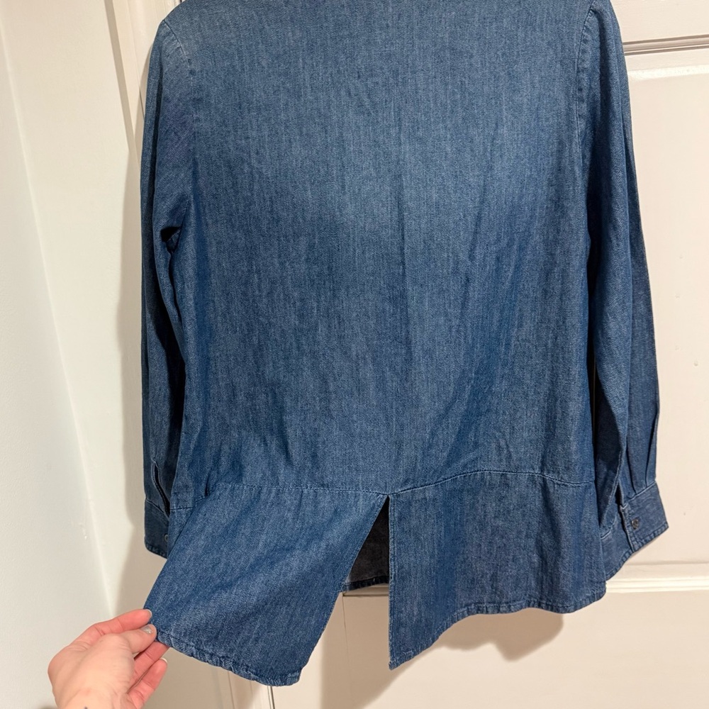 Riders by Lee Vintage Y2K Women’s Button-Down Denim Shirt - Picture 6 of 6
